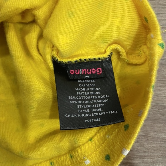 Volcom Stone Chick-N-StrappyTank Yellow Tank top - Picture 7 of 8